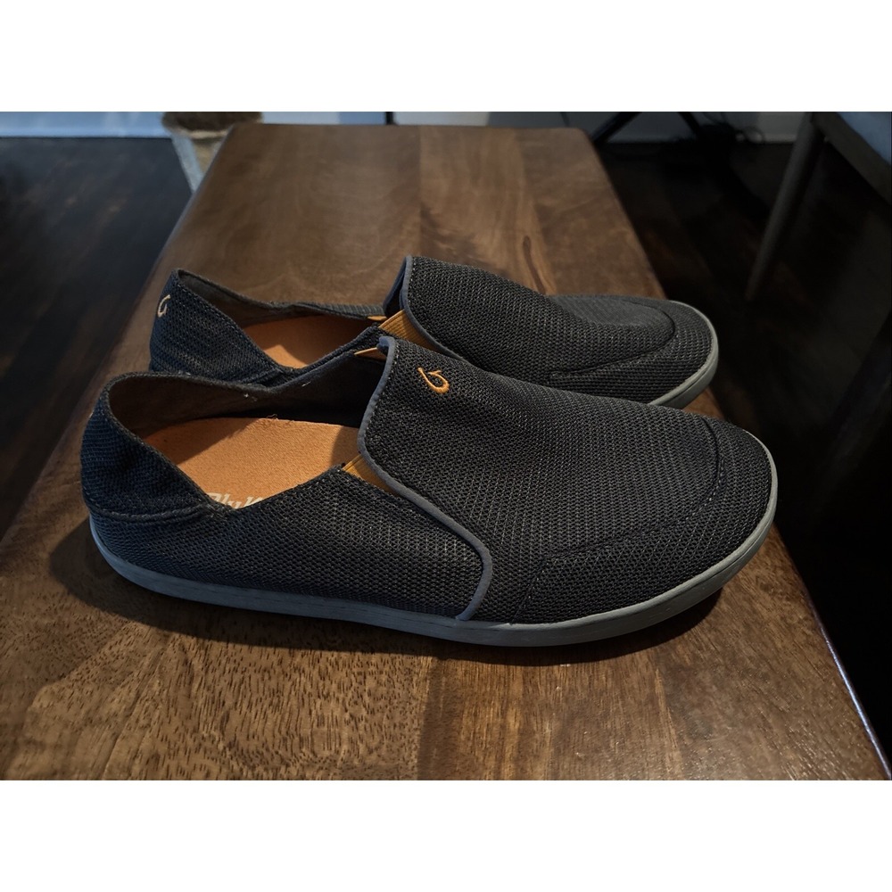 Olukai Nohea Mesh Loafer Men's US 11M Blue Slip On Shoe Classic Casual
